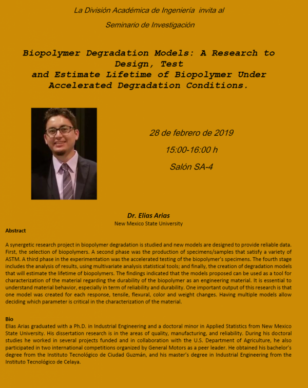 Biopolymer Degradation Models: A Research to Design, Test and Estimate Lifetime of Biopolymer Under Accelerated Degradation Cond